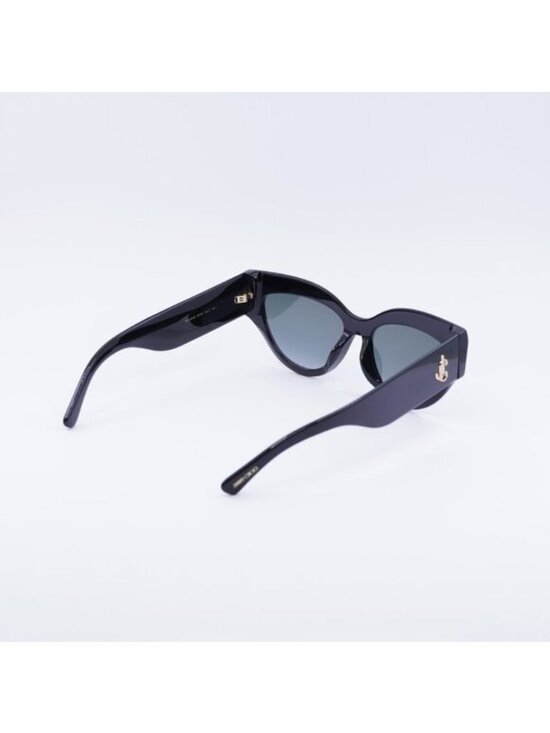 Jimmy Choo SONJA/G/S 0807 9O Sunglasses Black Cat Eye Frame, Grey Lenses